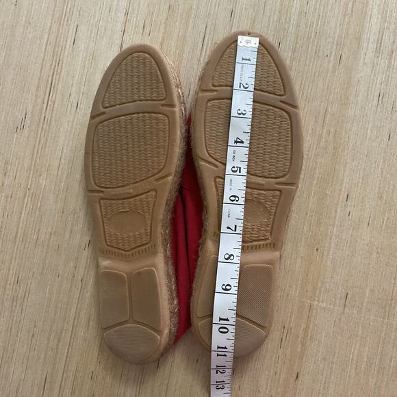 Viscata Red Canvas Slip On Espadrille Limited Edition Flats Size 44 (9.5 US) - Picture 5 of 11